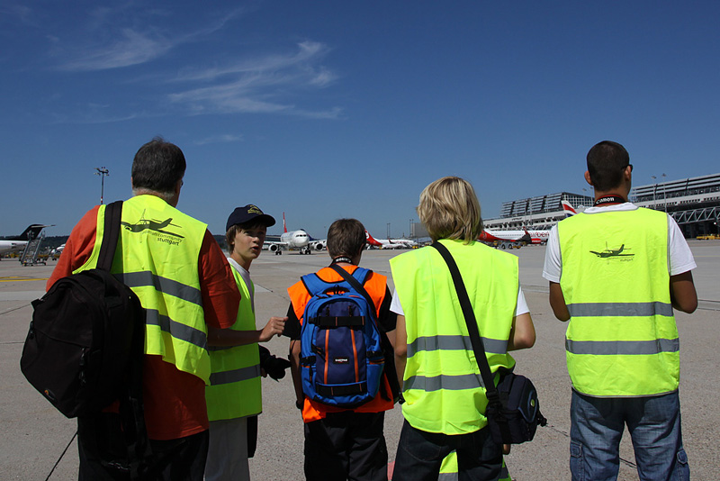 Auf einer Vorfeldtour